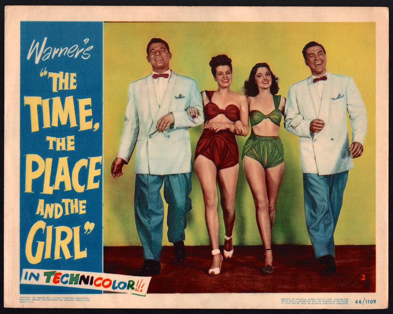 1946 The Time, the Place and the Girl #2 Lobby Card 11x14 Dennis Morgan Martha V - TvMovieCards.com