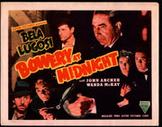 1949R Bowery at Midnight Title #1 Lobby Card 11 x 14 Bela Lugosi John Archer Wan - TvMovieCards.com