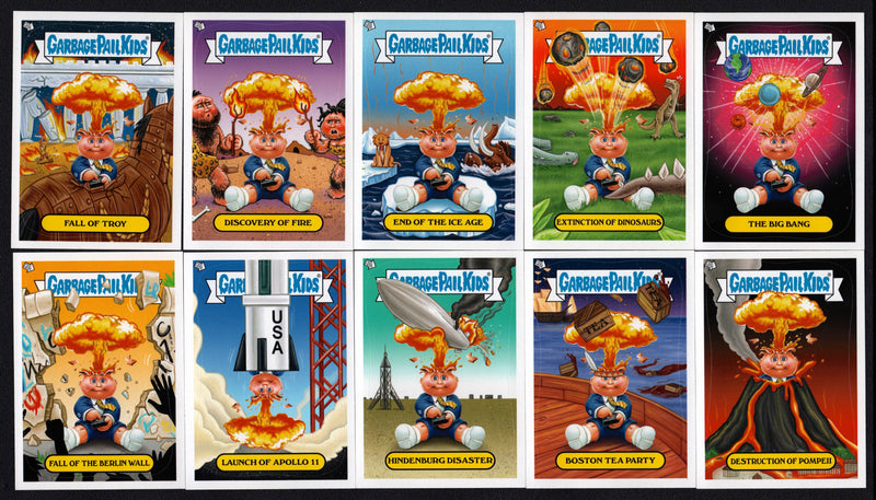 2011 Garbage Pail Kids GPK BNS Series 1 Adam Bomb Through History 10 Card Set - TvMovieCards.com