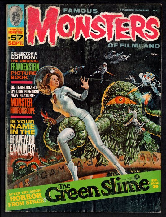 1969 Famous Monsters of Filmland Magazine #57 The Green Slime - TvMovieCards.com