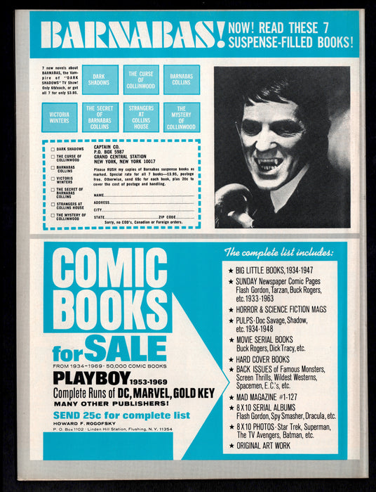 1969 Famous Monsters of Filmland Magazine #58 Boris Karloff as The Mummy - TvMovieCards.com
