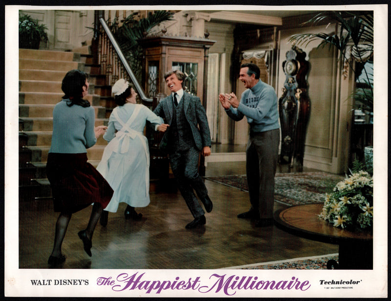1967 The Happiest Millionaire Lobby Card 11x14 Fred MacMurray Tommy Steele - TvMovieCards.com