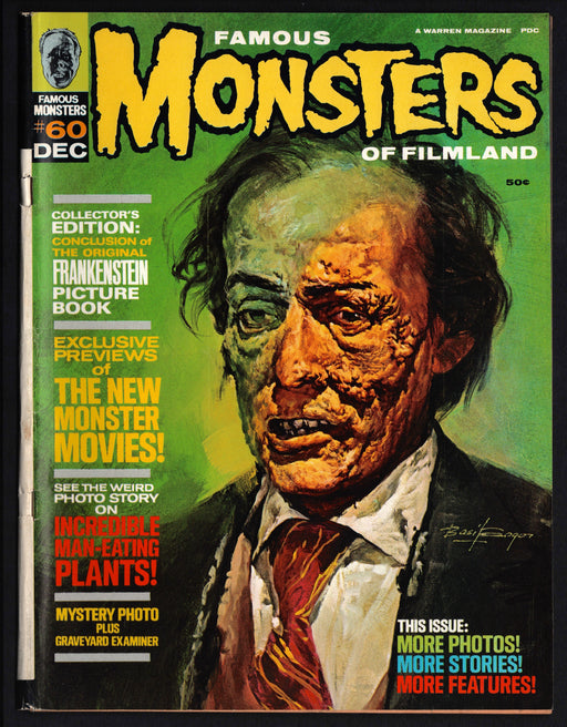 1969 Famous Monsters of Filmland Magazine #60 Dorian Gray - TvMovieCards.com