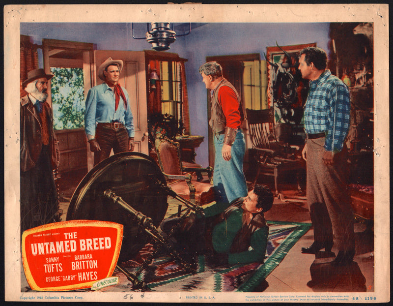 1948 The Untamed Breed #5 Lobby Card 11x14 Sonny Tufts Barbara Britton - TvMovieCards.com