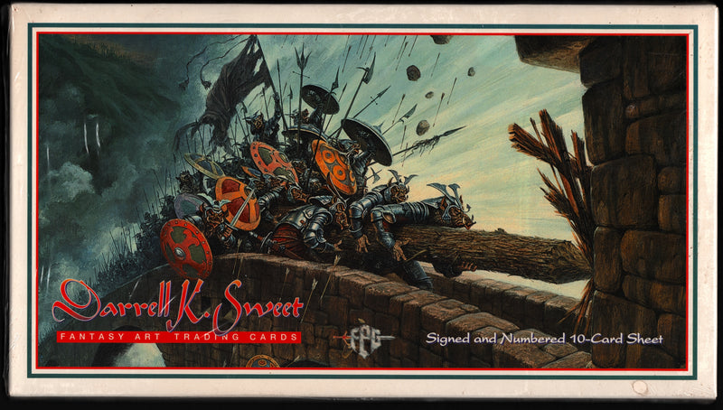 1994 Darrell K. Sweet Fantasy Art Signed & Numbered 10 Card Uncut Sheet Box FPG - TvMovieCards.com