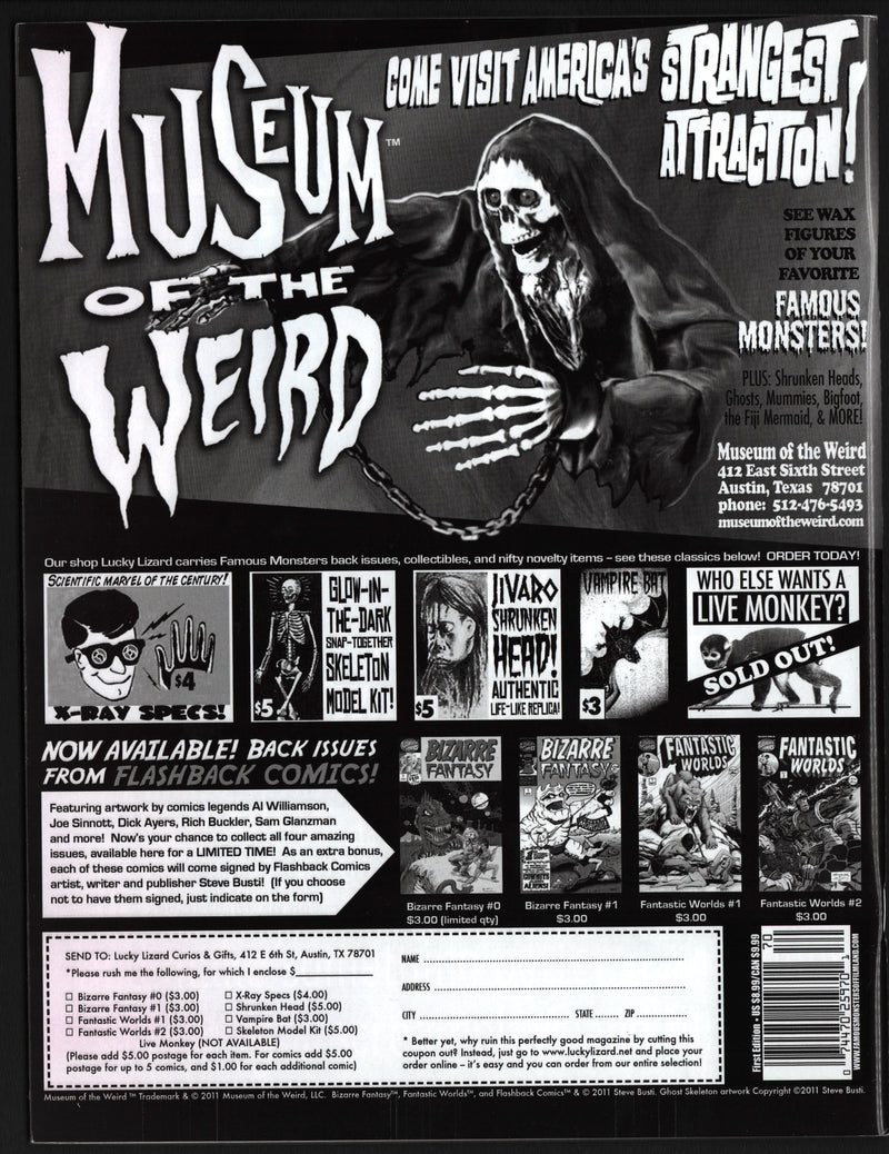 Famous Monsters of Filmland Magazine #70 Retro 2011 Hercules In New York - TvMovieCards.com