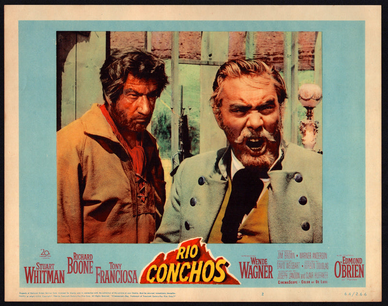 1964 Rio Conchos #2 Lobby Card 11x14 Richard Boone Stuart Whitman - TvMovieCards.com