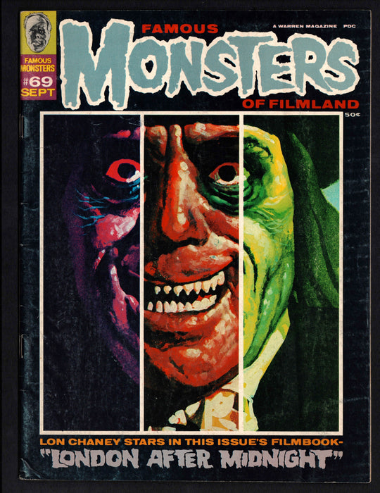 1970 Famous Monsters of Filmland Magazine #69 London After Midnight - TvMovieCards.com