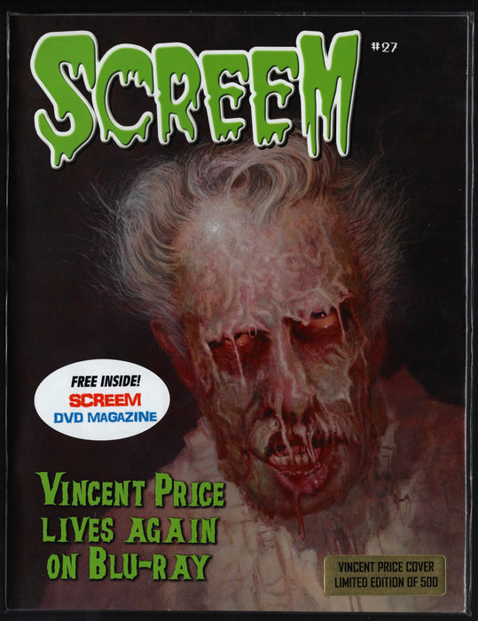 Screem Magazine Horror Film Cinema - #27 - 2014 Vincent Price Cover - TvMovieCards.com