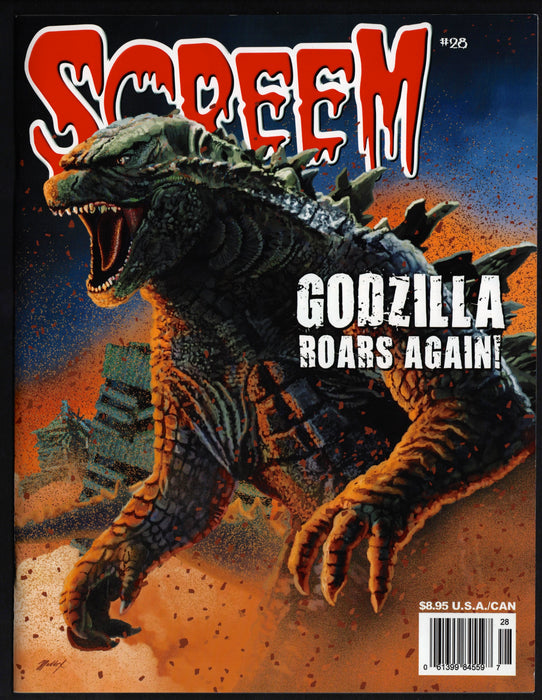 Screem Magazine Horror Film Cinema - #28 - Godzilla Roars Again! - TvMovieCards.com