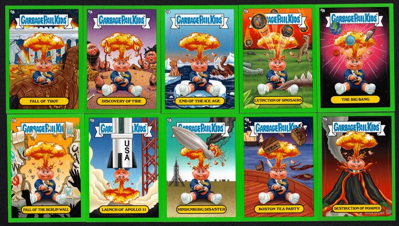 2011 Garbage Pail Kids GPK BNS Series 1 Adam Bomb Through History 10 Card Set - TvMovieCards.com
