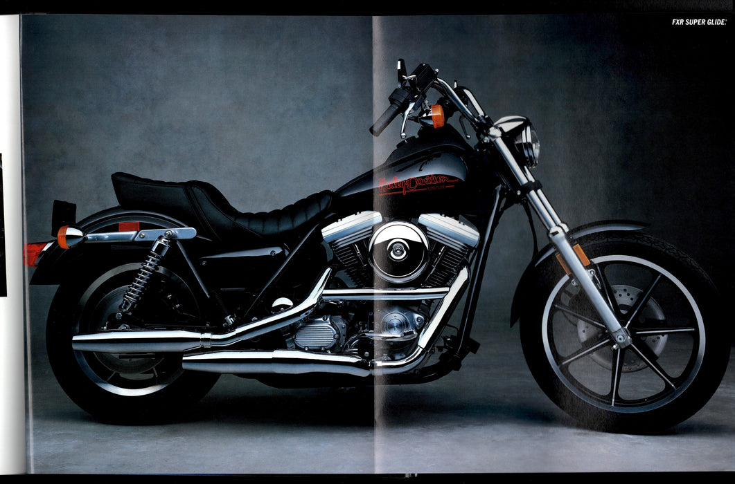 1988 Harley Davidson Motorcycles Factory Sales Brochure Full Spec Sheet - TvMovieCards.com