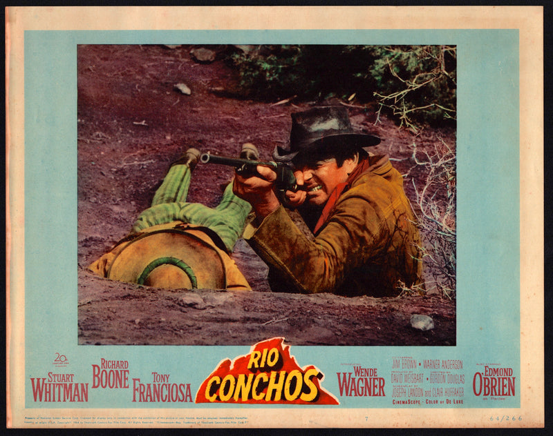 1964 Rio Conchos #7 Lobby Card 11x14 Richard Boone Stuart Whitman - TvMovieCards.com