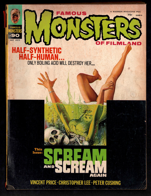 1972 Famous Monsters of Filmland Magazine #90 Scream and Scream Again - TvMovieCards.com