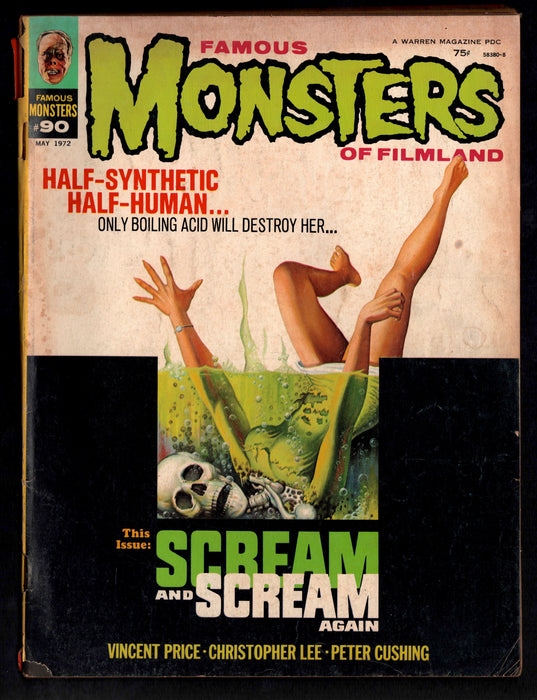 1972 Famous Monsters of Filmland Magazine #90 Scream and Scream Again - TvMovieCards.com