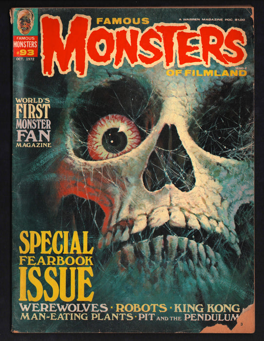 1972 Famous Monsters of Filmland Magazine #93 Special Fearbook Issue - TvMovieCards.com