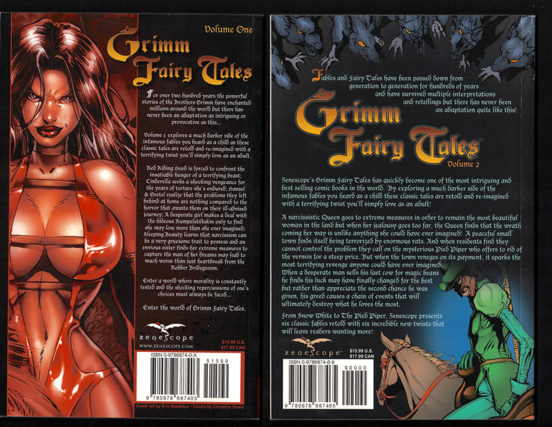 Grimm Family Tales Volume One & Two 1 & 2 Trade Paperback Set Zenescope VF/EX 20 - TvMovieCards.com