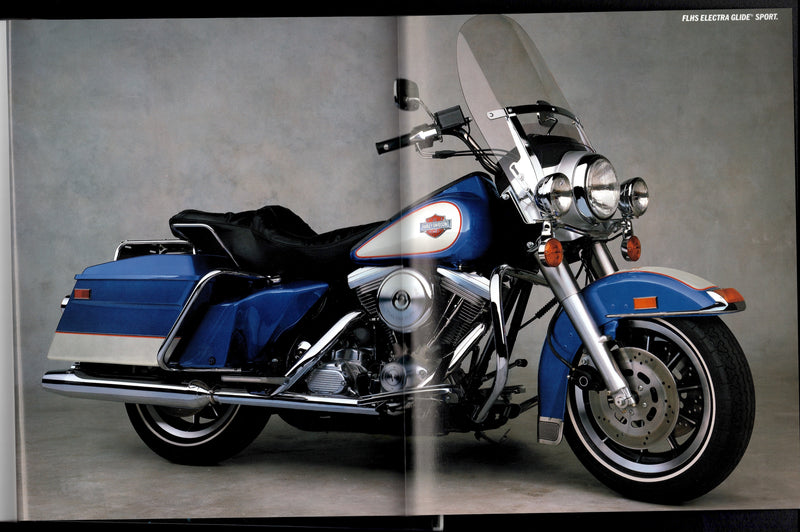 1988 Harley Davidson Motorcycles Factory Sales Brochure Full Spec Sheet - TvMovieCards.com