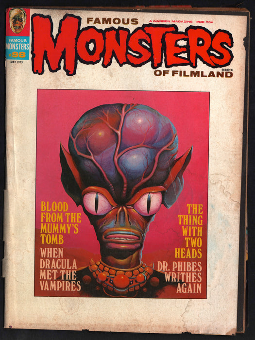 1973 Famous Monsters of Filmland Magazine #98 Invasion of the Saucer Men - TvMovieCards.com
