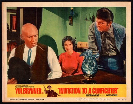 1964 Invitation to a Gunfighter #8 Lobby Card 11x14 Yul Brynner Janice Rule - TvMovieCards.com