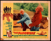 1960 The Plunderers #1 Lobby Card 11x14 Jeff Chandler John Saxon Dolores Hart - TvMovieCards.com