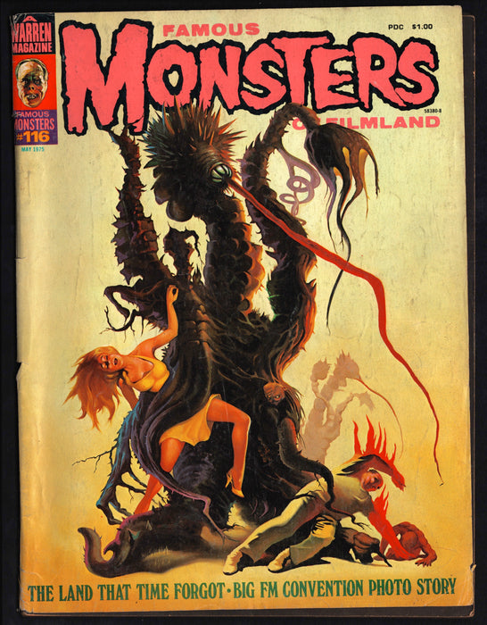 1975 Famous Monsters of Filmland Magazine #116 Land That Time Forgot - TvMovieCards.com