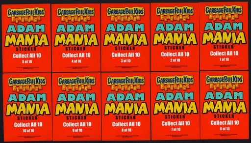 2011 Garbage Pail Kids Flashback Series 3 Adam Mania Green 10 Card Set - TvMovieCards.com