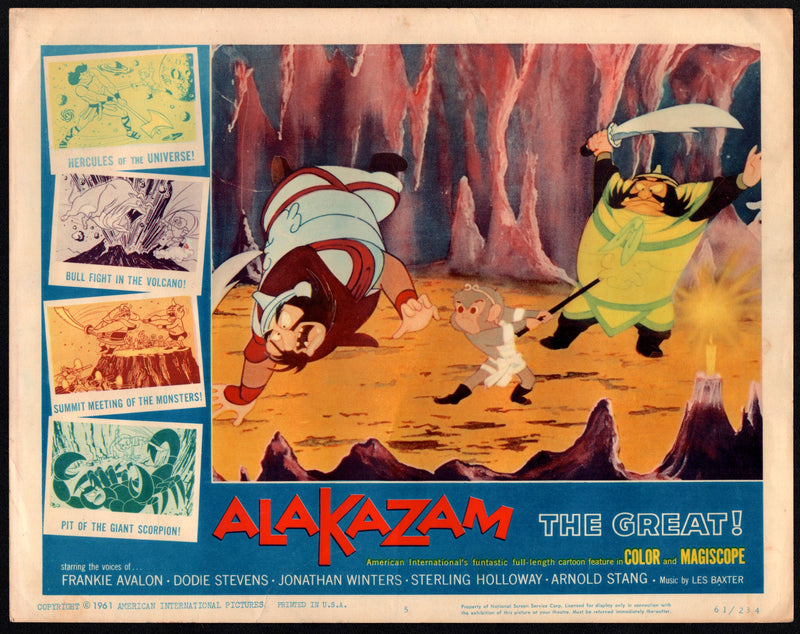 1961 Alakazam the Great #5 Lobby Card 11x14 Kiyoshi Komiyama Noriko Shindô Hideo - TvMovieCards.com
