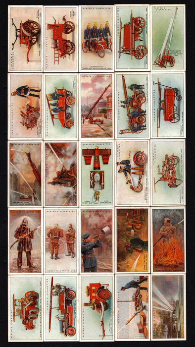 1930 John Players & Son Cigarette Fire Fighting Appliances Tobacco Card Set 50/5 - TvMovieCards.com