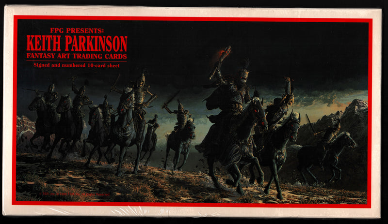 1994 Keith Parkinson Fantasy Art Signed & Numbered 10 Card Uncut Sheet Box FPG - TvMovieCards.com