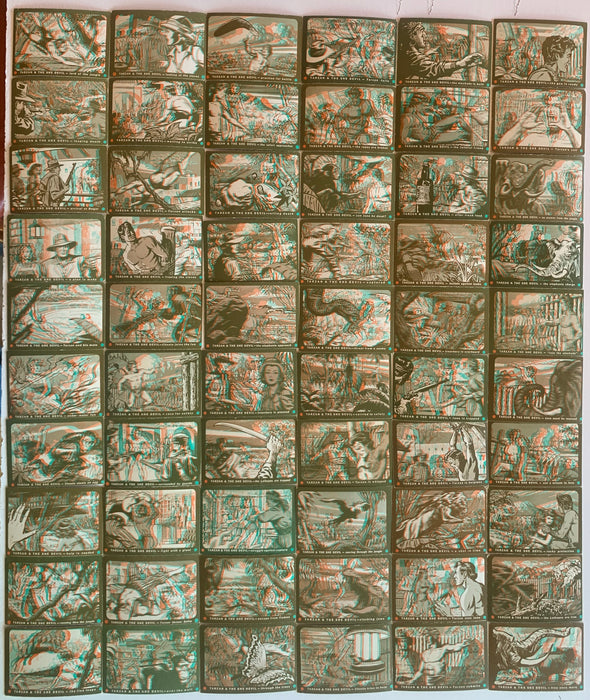 1953 Tarzan & the She Devil Vintage 3D Trading Card Set 60/60 Cards Topps - TvMovieCards.com