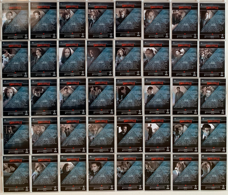 Smallville Seasons 7 - 10 Base Card Set 85 Cards Final Seasons  Cryptozoic 2012   - TvMovieCards.com