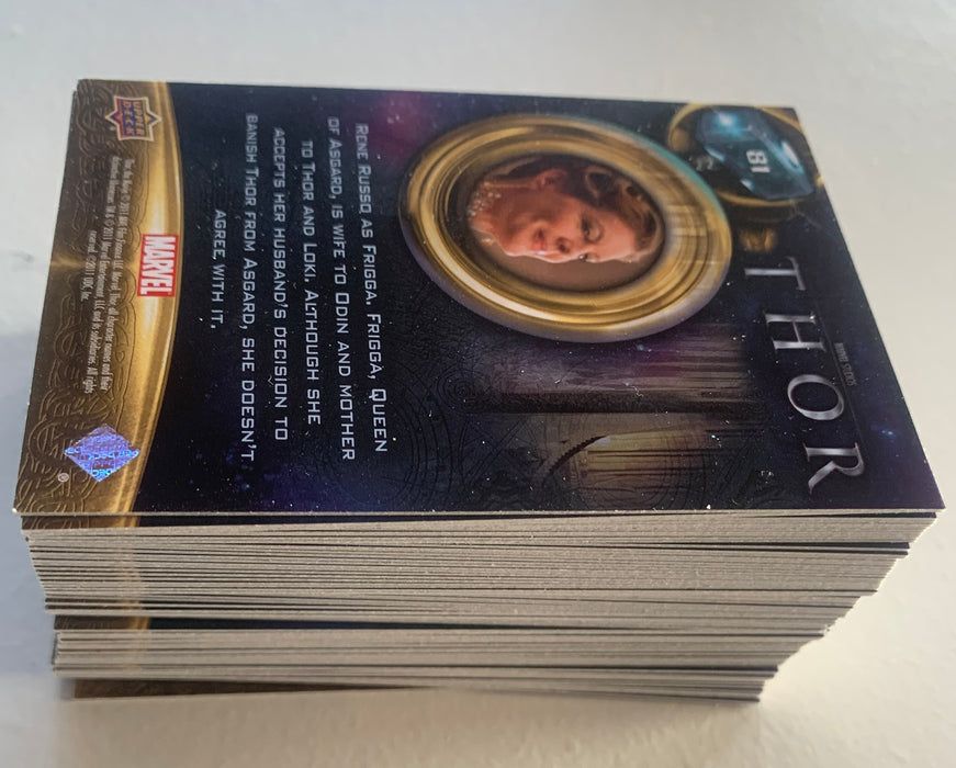 Marvel Thor Movie Base Card Set by Upper Deck 2011 81 Cards Chris Hemsworth - TvMovieCards.com