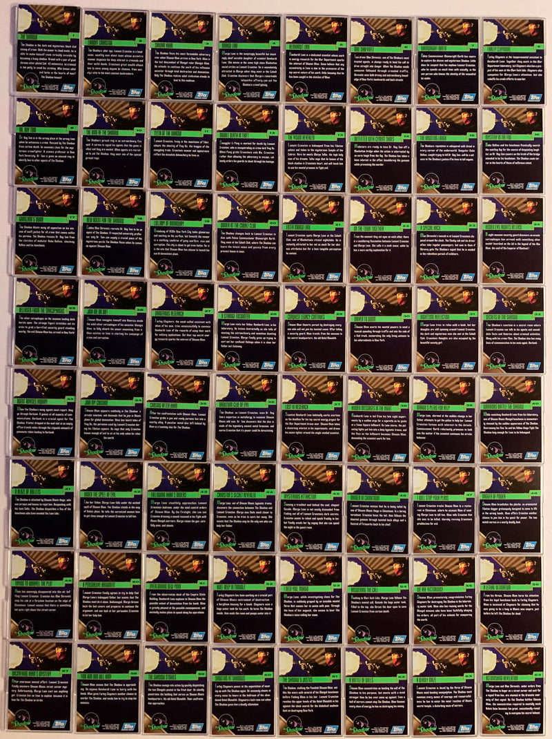 The Shadow Movie Base Trading Card Set 90 Cards Topps 1994   - TvMovieCards.com