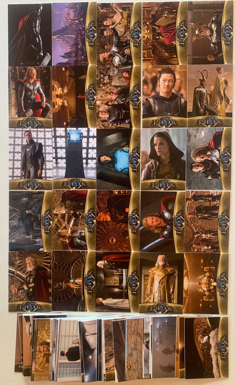 Marvel Thor Movie Base Card Set by Upper Deck 2011 81 Cards Chris Hemsworth - TvMovieCards.com