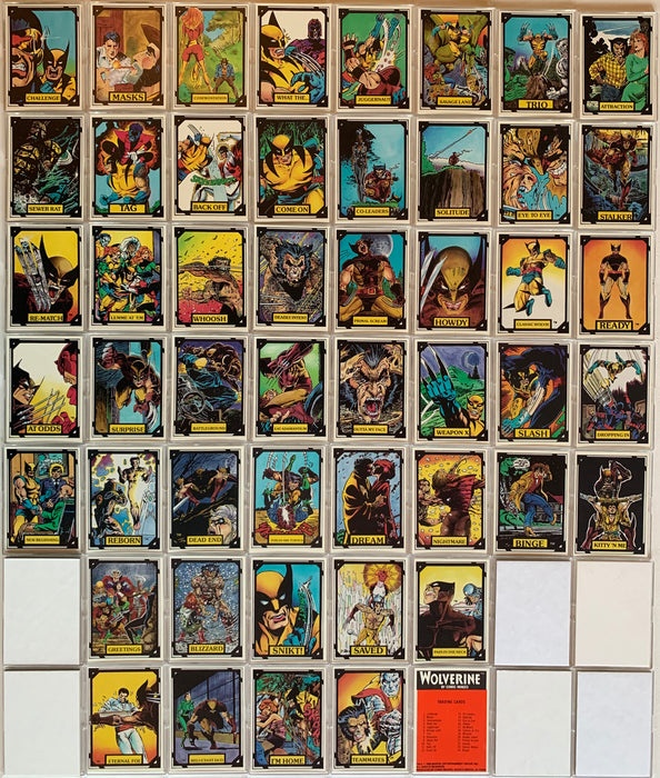 Wolverine Vintage Trading Card Set 50 Cards Comic Images 1988   - TvMovieCards.com