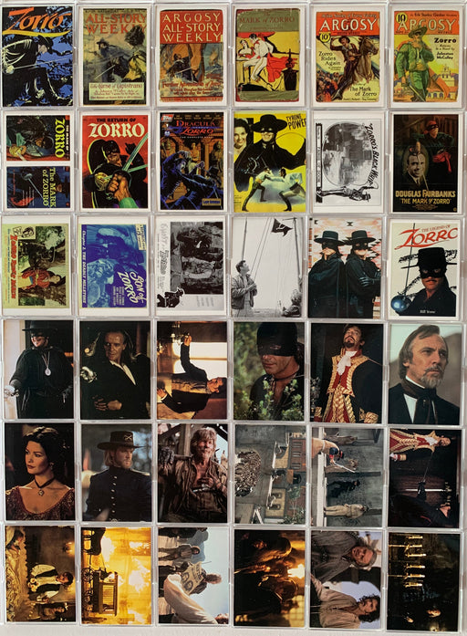 1998 Zorro The Mask of Zorro Movie Base Trading Card Set 72 Cards Duocards   - TvMovieCards.com