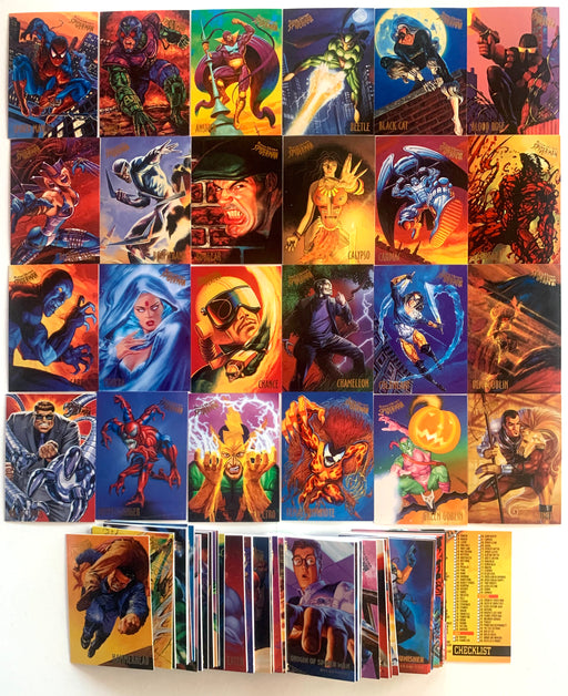 1995 Fleer Ultra Spider-Man Complete Base Card Set (Cards 1-150) - Near Mint - TvMovieCards.com
