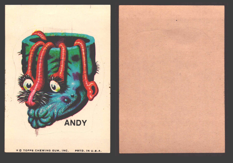1973-74 Ugly Stickers Tan Back Trading Card You Pick Singles #1-110 Topps Andy - TvMovieCards.com