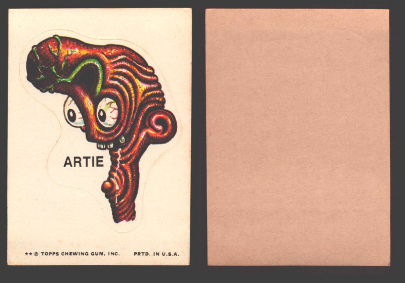 1973-74 Ugly Stickers Tan Back Trading Card You Pick Singles #1-110 Topps Artie - TvMovieCards.com