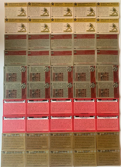 American Heritage Heroes Chromium Parallel Card Set 100 Cards Topps 2009 - TvMovieCards.com