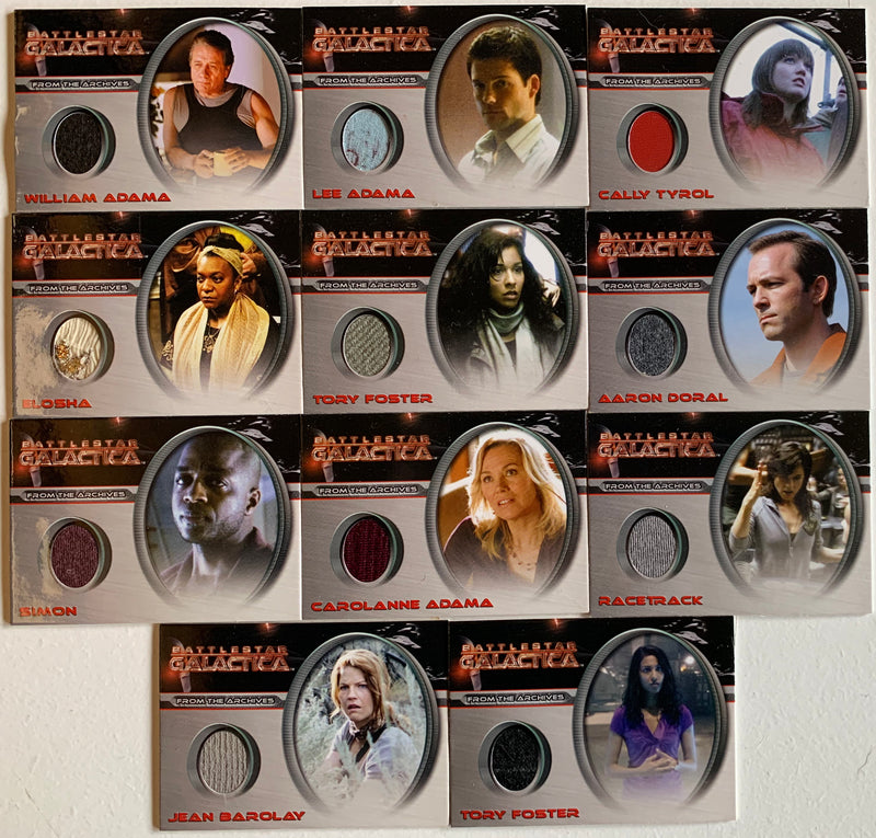 Battlestar Galactica Season Four Costume Card Set 11 Cards CC41 - CC51   - TvMovieCards.com