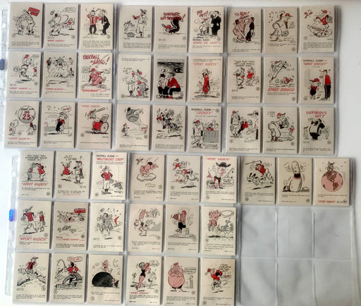 1963 Baseball Card Set 84 cards NM Stars Ruth Cobb Gehrig DiMaggio Fun Cards by - TvMovieCards.com
