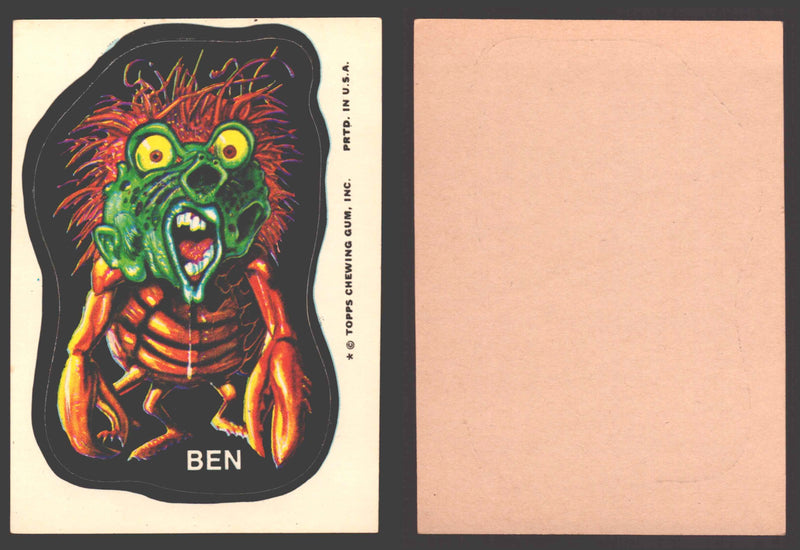 1973-74 Ugly Stickers Tan Back Trading Card You Pick Singles #1-110 Topps Ben - TvMovieCards.com