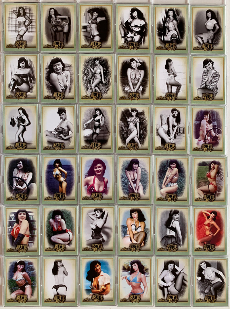 Bettie Page Pin-Ups Base Card Set 72 Cards Leaf 2014   - TvMovieCards.com