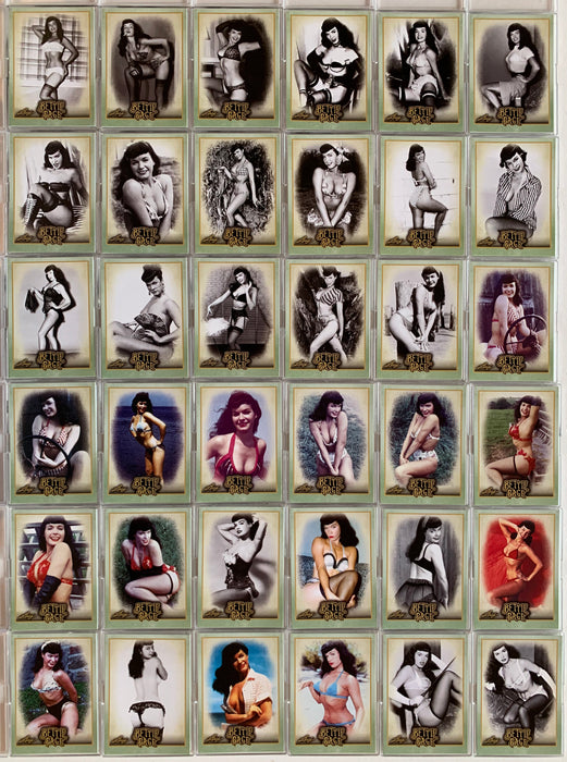 Bettie Page Pin-Ups Base Card Set 72 Cards Leaf 2014   - TvMovieCards.com