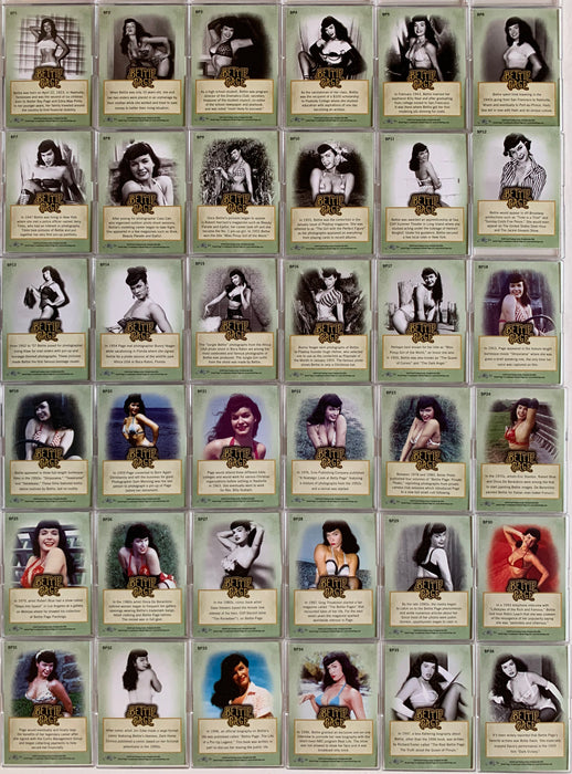 Bettie Page Pin-Ups Base Card Set 72 Cards Leaf 2014   - TvMovieCards.com