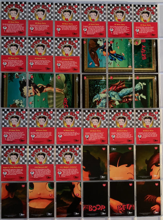 Betty Boop Cartoon 72 Base Card Set Dart Flipcards 2001   - TvMovieCards.com