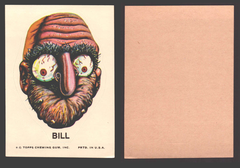 1973-74 Ugly Stickers Tan Back Trading Card You Pick Singles #1-110 Topps Bill - TvMovieCards.com