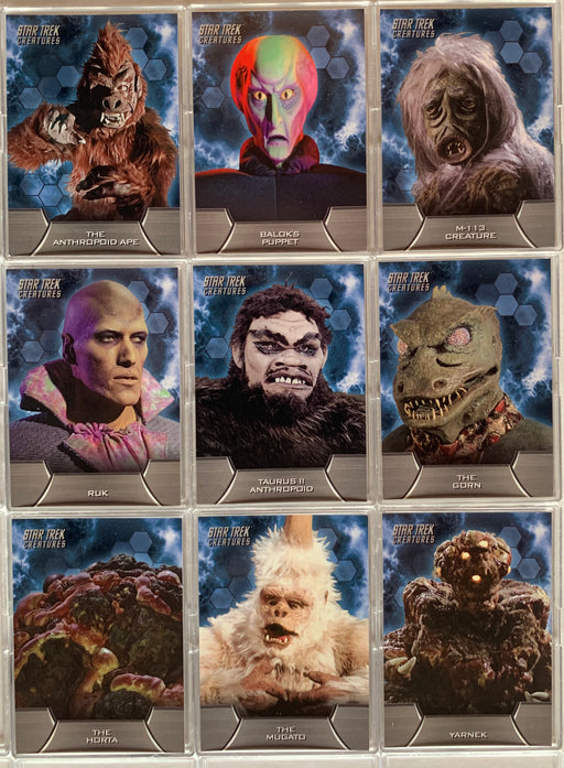 Star Trek TOS Remastered Creatures Chase Card Set C1 - C9  9 Cards 2010 Rittenhouse   - TvMovieCards.com
